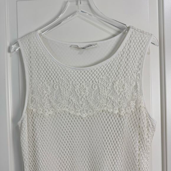 Max Studio White Lace Dress MIDI XL - Picture 10 of 10